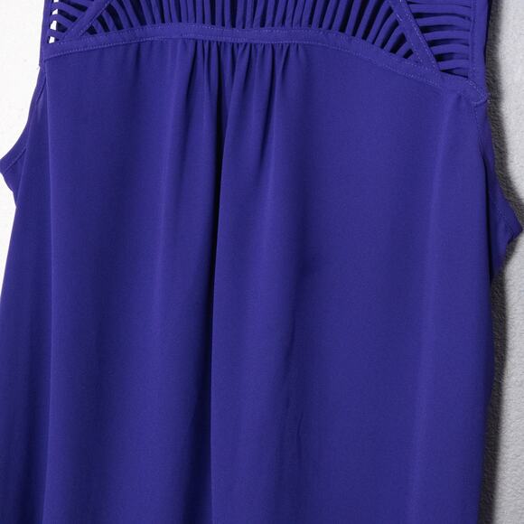 Mossimo Sleeveless Cutout Top Purple XXL Modern Basic Essentials - Picture 4 of 8